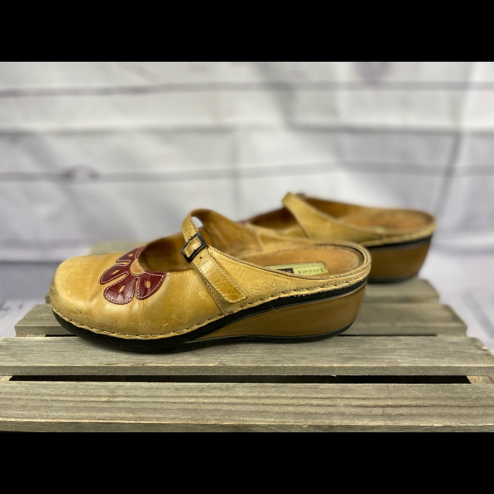 Josef Seibel Tan Slip-On Mule - 39 EU